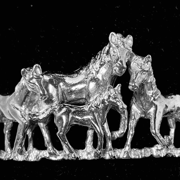 💖Sterling Silver Wearable Art!  Breathtaking! 5 Piece Horse Jewelry Set /NS127 - Picture 6 of 9